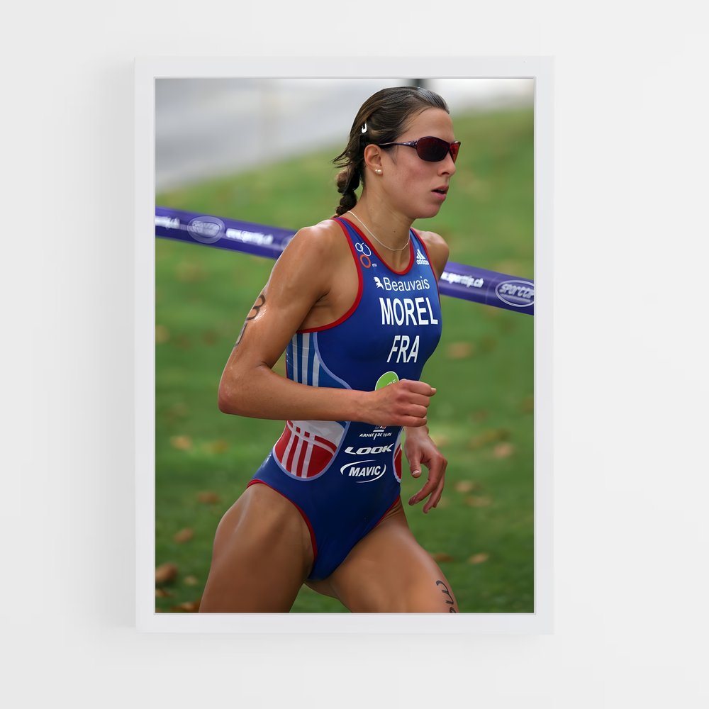 Poster Triathlon en Action – affiche Athlétisme (vue 3)